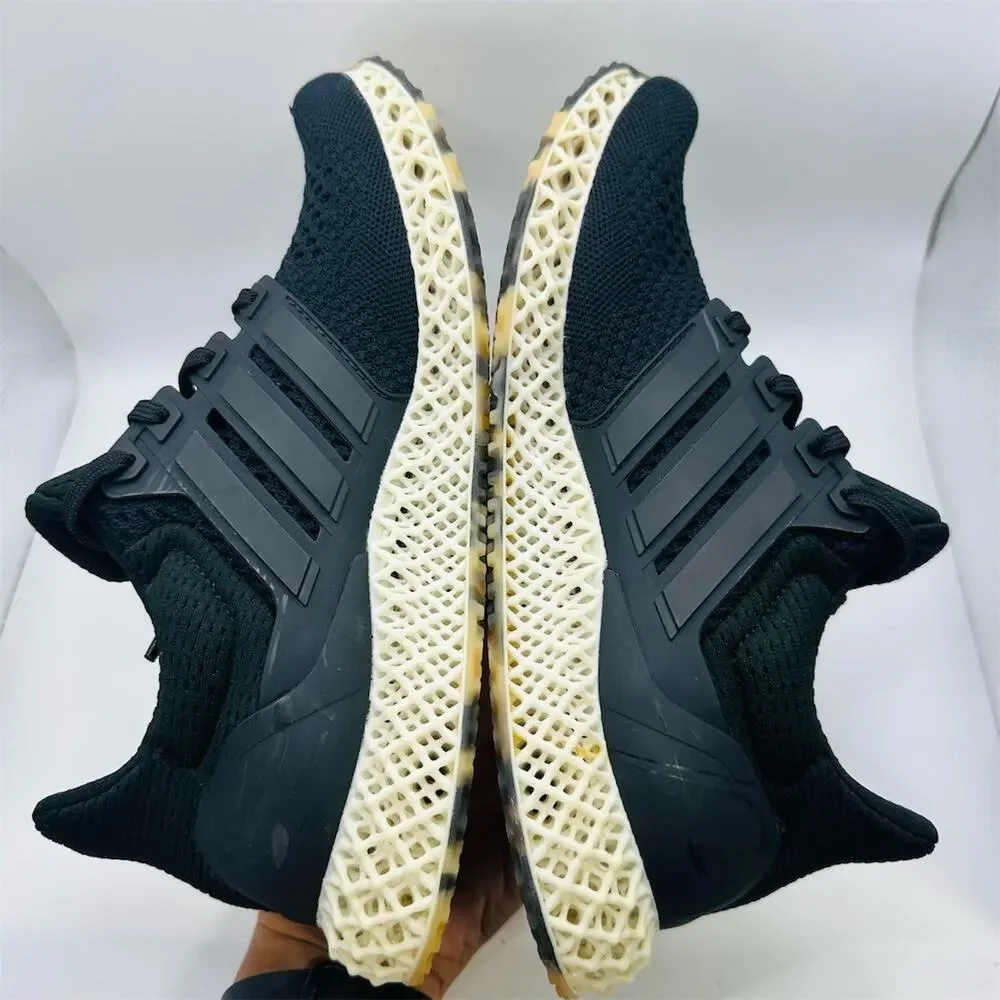Adidas Ultra 4D Running Shoes Core Black Gold Metallic | Women’s Size 7.5 / 6.5Y